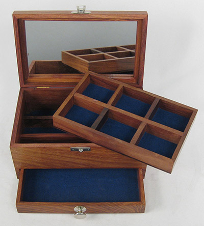 Jewellery Box With Drawer - Click Image to Close
